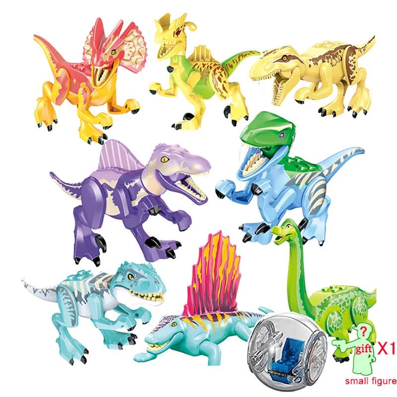 

Світ Юрського періоду Будівельні блоки Фігурки динозаврів Цеглинки З Гіросферою для втечі Тиранозавр Індомінус I-Rex Збірка Дитячі іграшки