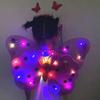 Illuminated Butterfly Wings Set: Light-Up Three-Piece for Children's Performances and Night Markets