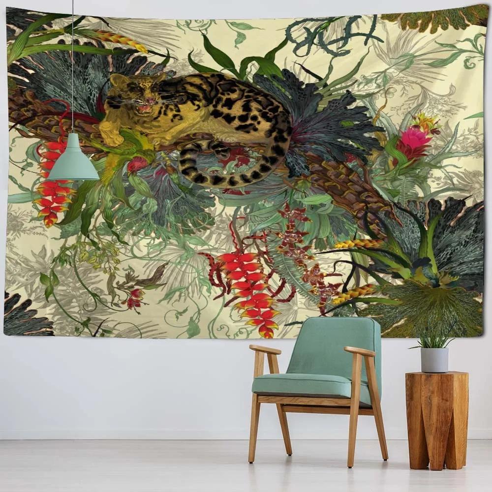 Wild Animal Tiger Pattern Tapestry Bedroom Living Room Tapestry Home Wall Decoration Tapestry