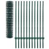 VidaXL Euro Fence Set Steel Green Mesh Fencing Garden Fence 142812