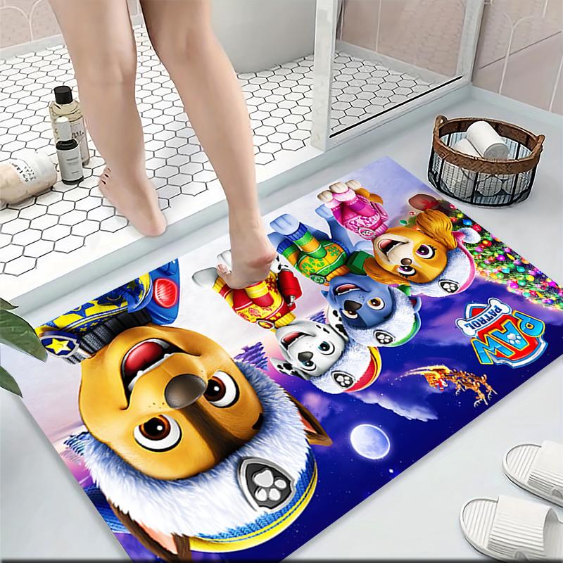 1Pc Paw Patrol Heroes Carpet Rug Soft Washable Antislip Home Living Room Sofa Mats Personalized Christmas Rug