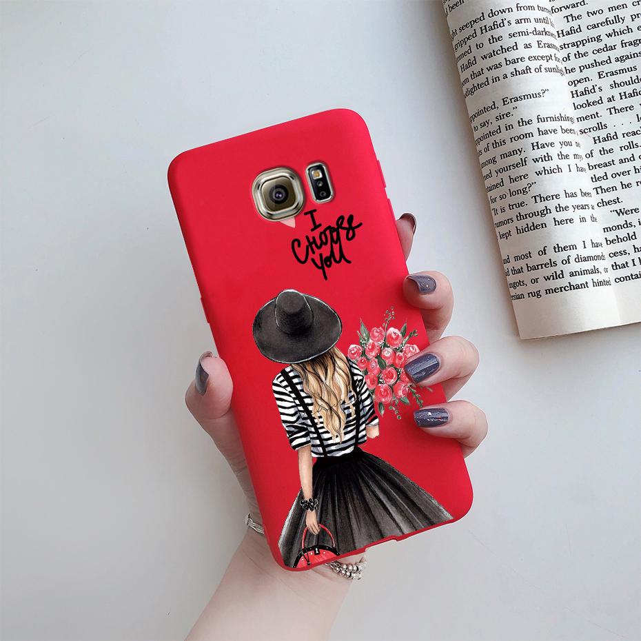 For Samsung Galaxy S7 egde case Cover for Samsung Galaxy S6 edge Case for Samsung S7 S6 G920F SM-G925F Cover Cute Silicon Fundas