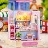 Miniature Doll Houses DIY Small House Kit 3D Wooden Craft Room Toy Set for Kids Home Decoration and Creative Assembly