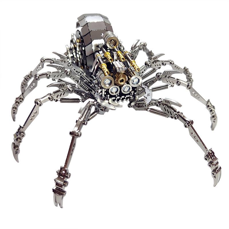 Spider King Plus 3D Metal Puzzle: Mechanical Insect Assembly Toy for Kids