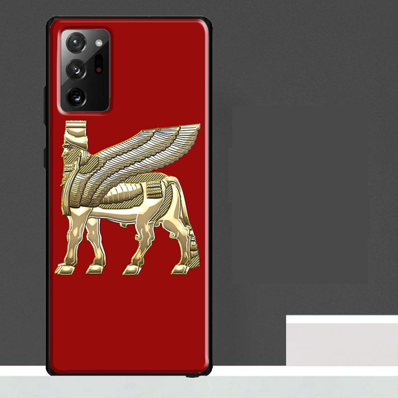 Assyrian Lamassu Winged Bull Case For Samsung Galaxy S25 S24 S23 Ultra S9 S10 S20 S21 S22 Plus S23 FE S25 FE Phone Cover