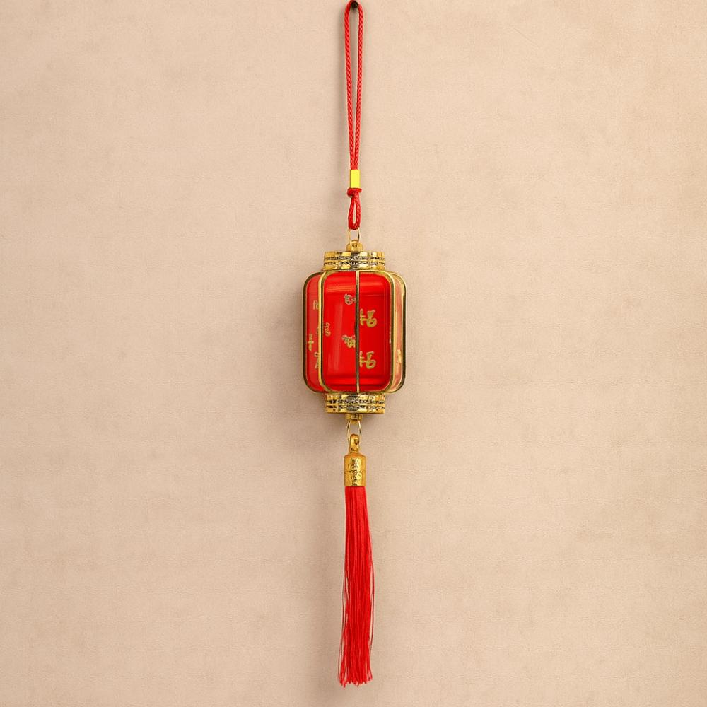 Retro Chinese Red Lantern Traditional Handmade Craft Potted Decorative Lanterns Waterproof Portable Lantern Festival Decoration