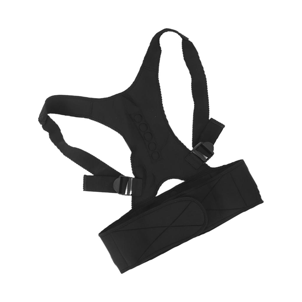 Back Brace Posture Corrector Comfortable Breathable Body Trainer for Adults ChildrenBlack M
