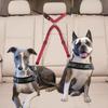 [Cinturón de Seguridad Seguro para Perros] Cinturón de Seguridad Doble para Coche para Perros con Hebilla Ajustable | Bungee Elástico de Nailon Reflectante Reposacabezas Sujeción - Seguro