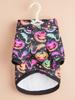 Halloween Dog Hoodie with Pumpkin & Bat Prints, Colorful Pet Sweatshirt for Cats Dogs, Festive Costume Pet Apparel
