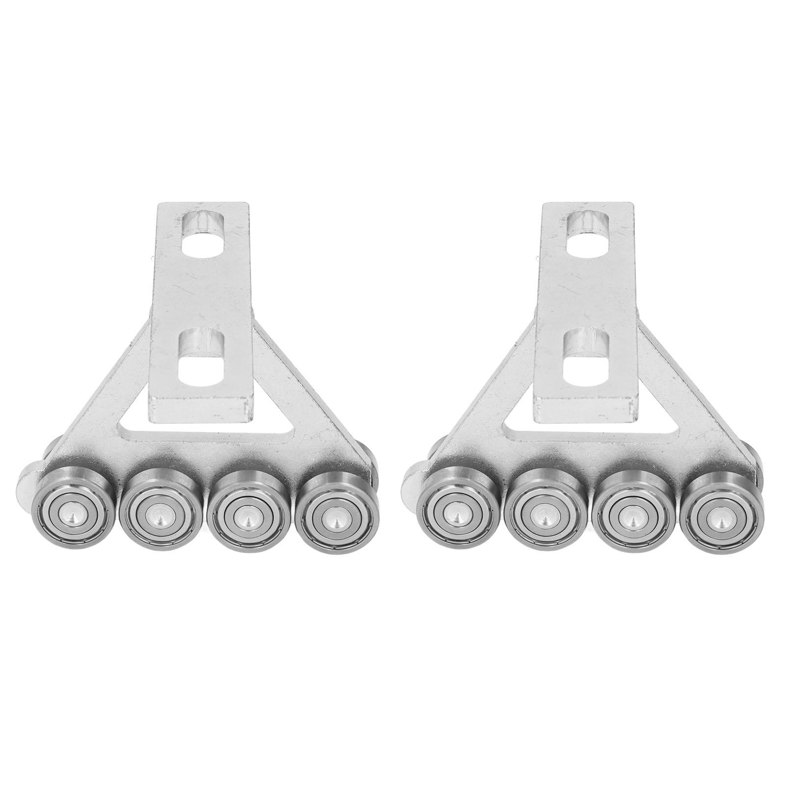 

2 шт. 8 колес тележки в сборе из углеродистой стали бесшумный стабильный 2700 фунтов T шкив в сборе для штор