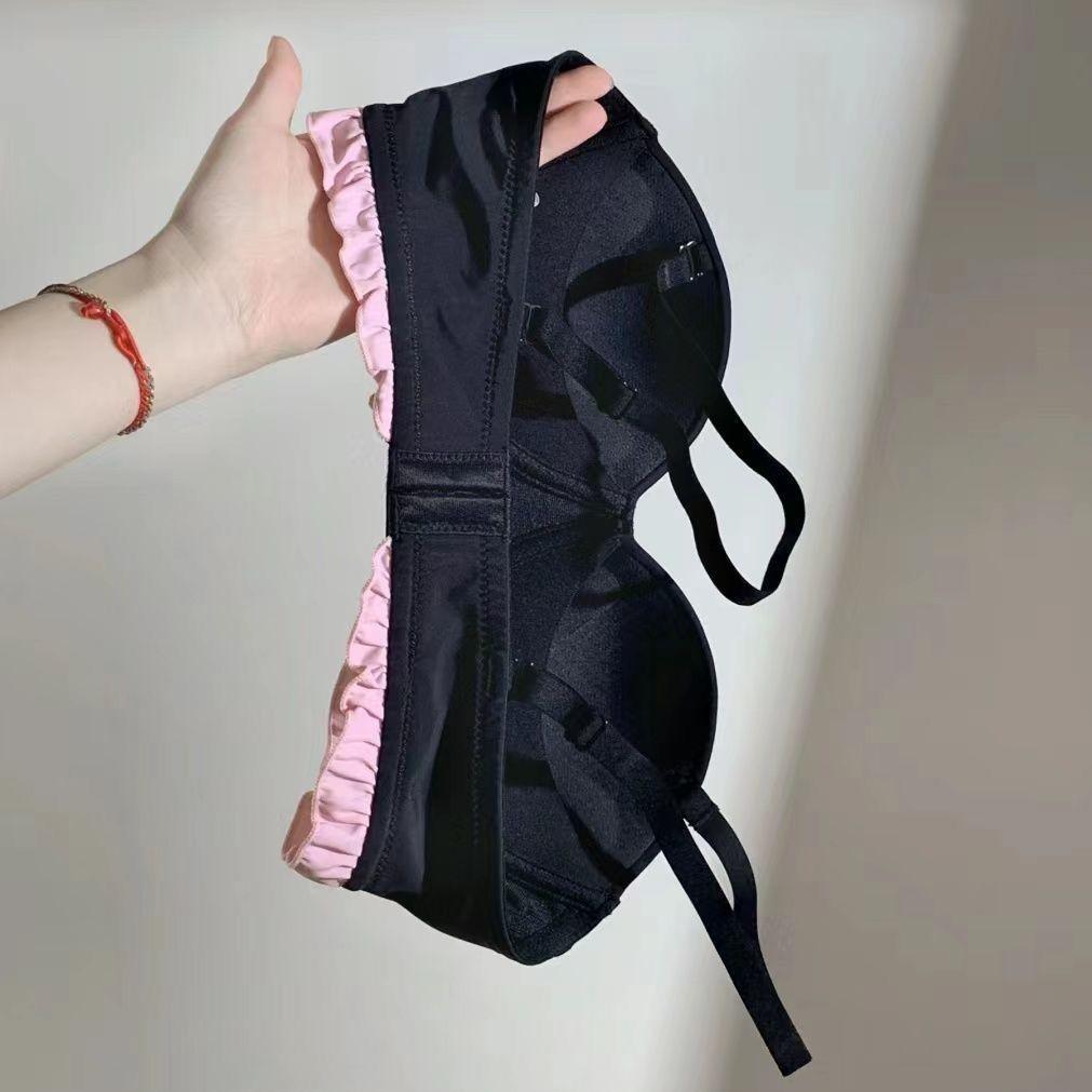 Girls Cute Push Up Bras Sweat Underwear Wireless Lingerie Backless Bras For Women Bras Lace Wide