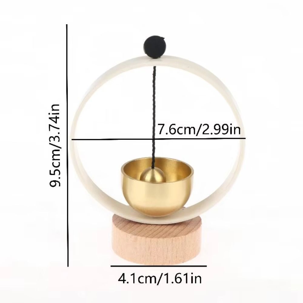 Circular Frame Singing Bowl Set Clear Tone Yoga Wind Chimes Desktop Meditation