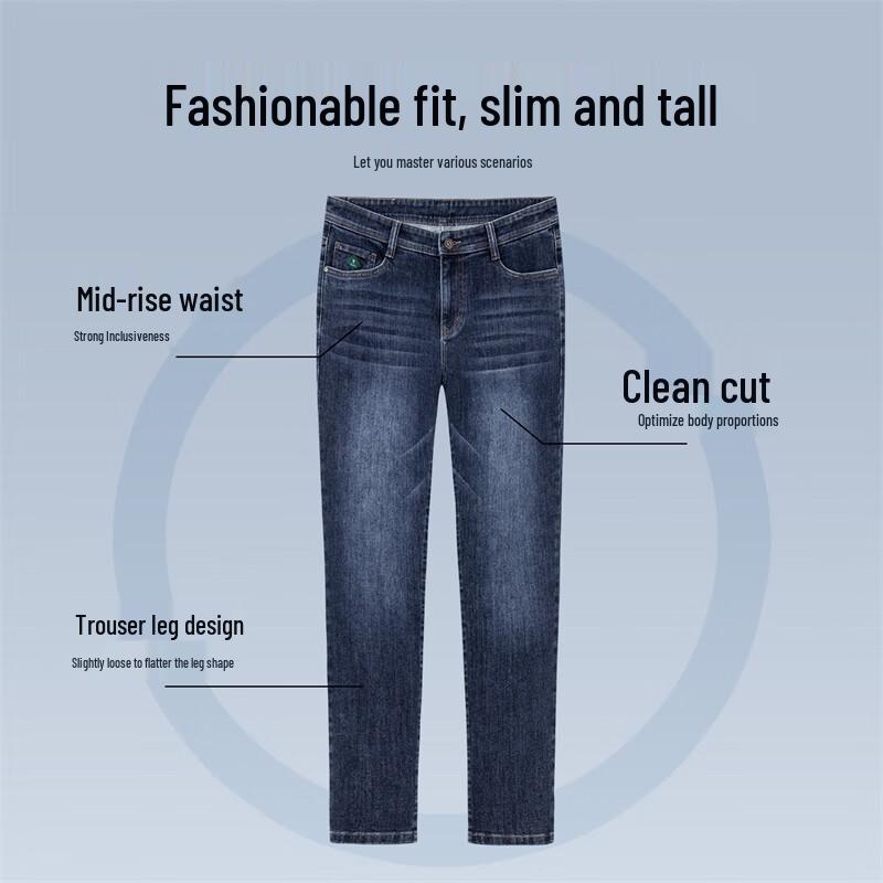 Dancing with Wolves Herren Farbechte Stretch-Denim-Jeans