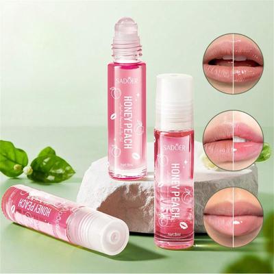 Şeftali Balı Dudak Yağı, Yumuşak Dudak Bakım Losyonu, Film Oluşturan Dudak Astarı, Nemlendirici Çatlama Önleyici Şeffaf Dudak Balsamı Sevgililer Günü Hediyeleri