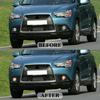 Für Mitsubishi ASX 2011 2012 2013 LED Nebelscheinwerfer Lampe Scheinwerfer Halogen Abdeckung Haube Rahmen Lünette Wasserdicht Auto Zubehör 12V