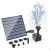 Solar Aquarium Wave Maker Easy Installation with 6 Nozzles Water Pump Filter Multifunctional Decorative Props for Outdoor Garden