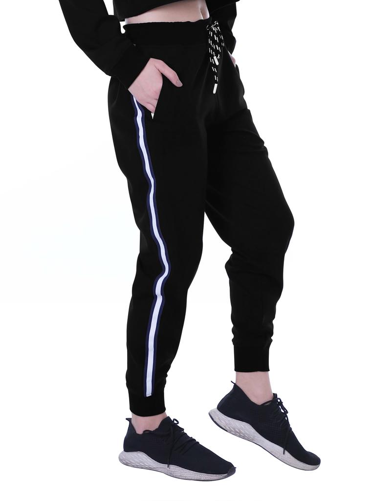 Moomaya Solid Striped Colorblock Sweatpants With Pocket Jogger Pants For