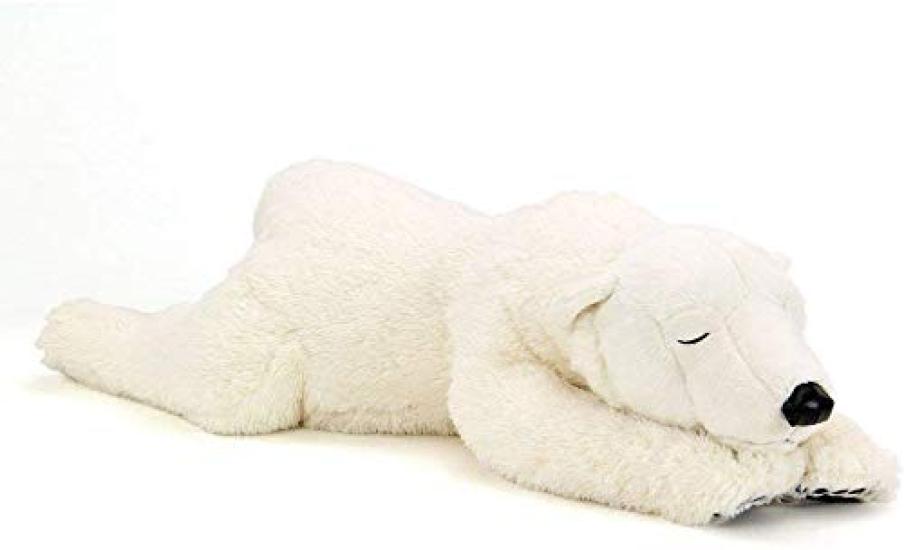 Carolata Polar Bear Plush Toy Realistic Bear Animal Toy Doll Gift Present Birthday Christmas Present (Large/Nestling Series/Soft Touch) (Twice Tested)
