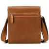 Men's Genuine Leather Shoulder Bag Crazy Horse Leather Messenger Bag Popular Retro First-layer Cowhide Flip Bag iPad Bag