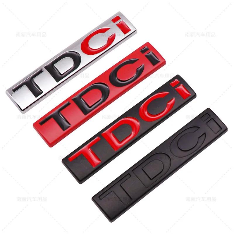 1Pc 3D Metal TDCI Logo Car Rear Trunk Emblem Tailgate Door Styling Accessory Adhesive Badge For Kuga Explorer Transit Sticker
