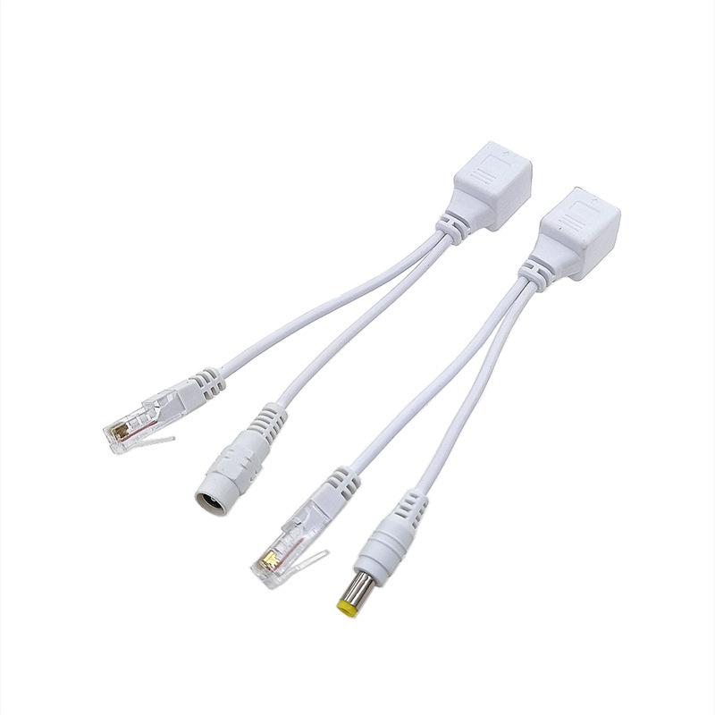 12V POE Splitter/Combiner for Network Cameras, 30m Ethernet Cable Power Supply
