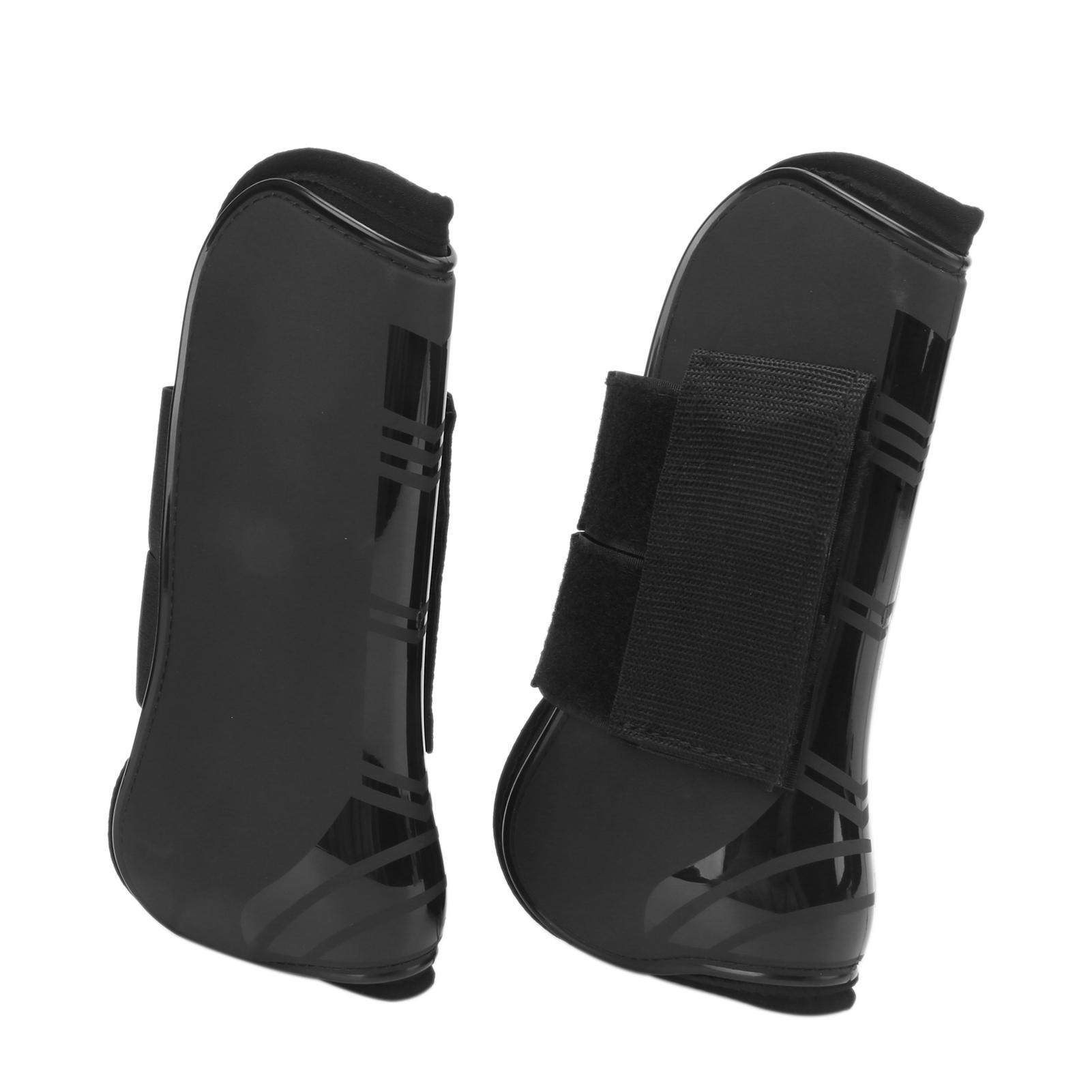 

4pcs Horse Tendon Boots Protective Lightweight and Adjustable Boots for Horse JumpingBlack Set of 2 Front Leg Boots (M) чёрный