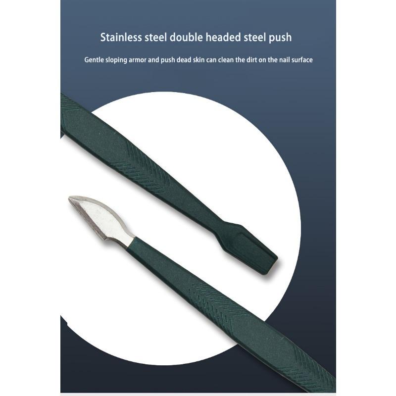 Ensemble multifonctionnel portable en acier inoxydable pour coupe-ongles pour les soins quotidiens des pieds et des ongles
