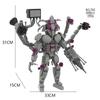 Aggiorna Titan Tv Man Skibidi Toilette Blocchi da costruzione Orologio Drill Man Speakerman Cameraman Drillman Speakerman G Man Astro Toy