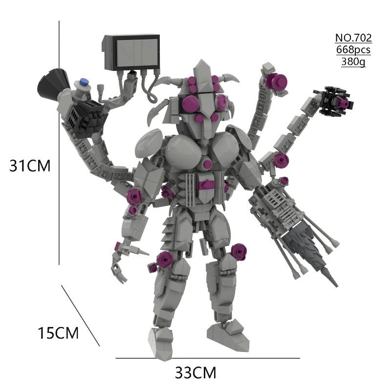 Aggiorna Titan Tv Man Skibidi Toilette Blocchi da costruzione Orologio Drill Man Speakerman Cameraman Drillman Speakerman G Man Astro Toy