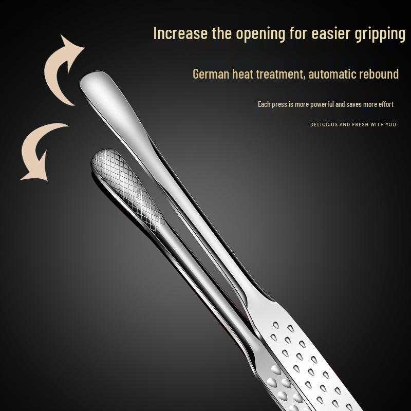 316 Stainless Steel Korean BBQ and Kitchen Tongs