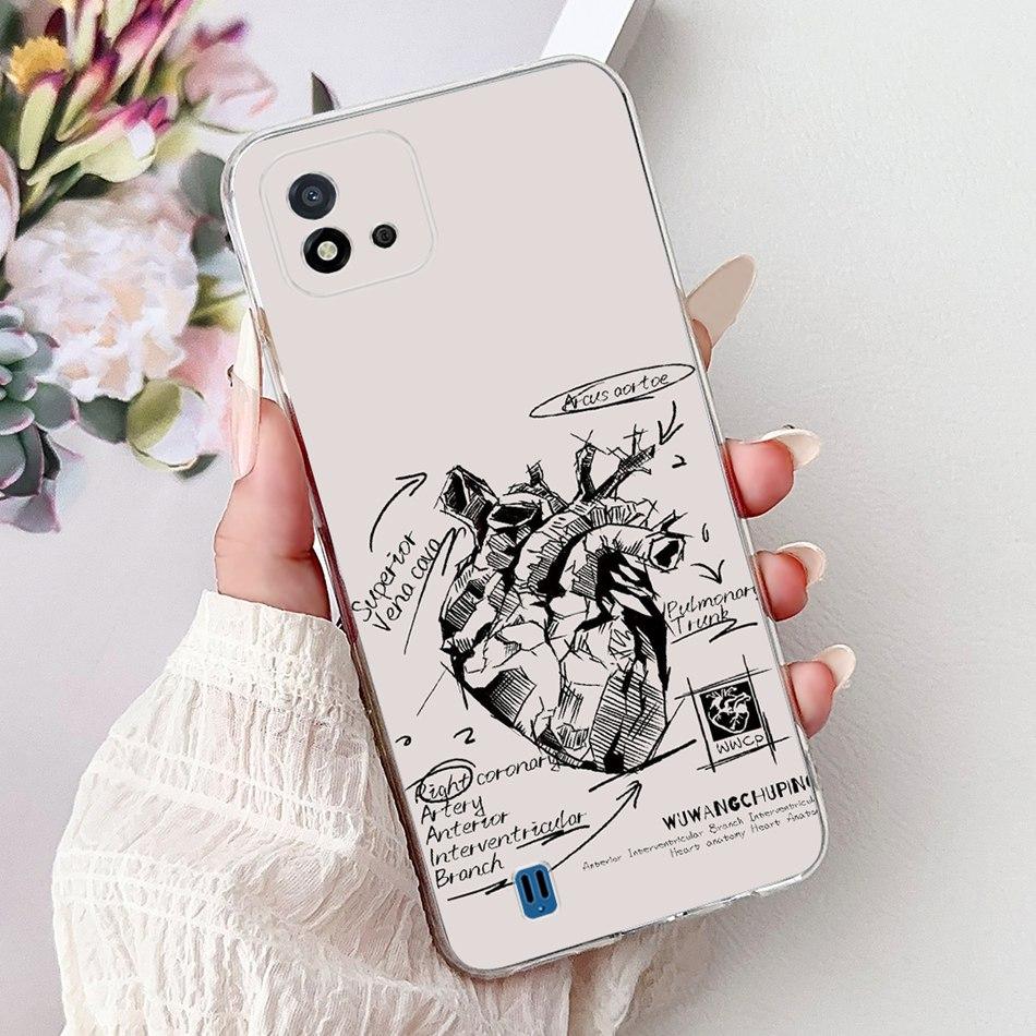 For Realme C11 (2021) RMX3231 Fashion Cool Pattern Phone Case For Realme C11 2021 Soft Silicone TPU Cases