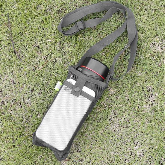 Taška na láhev na vodu s popruhem Síťovaný držák láhve Crossbody Sling Bag Nastavitelný nosič láhve na vodu pro chůzi Sport Turistika Kempování