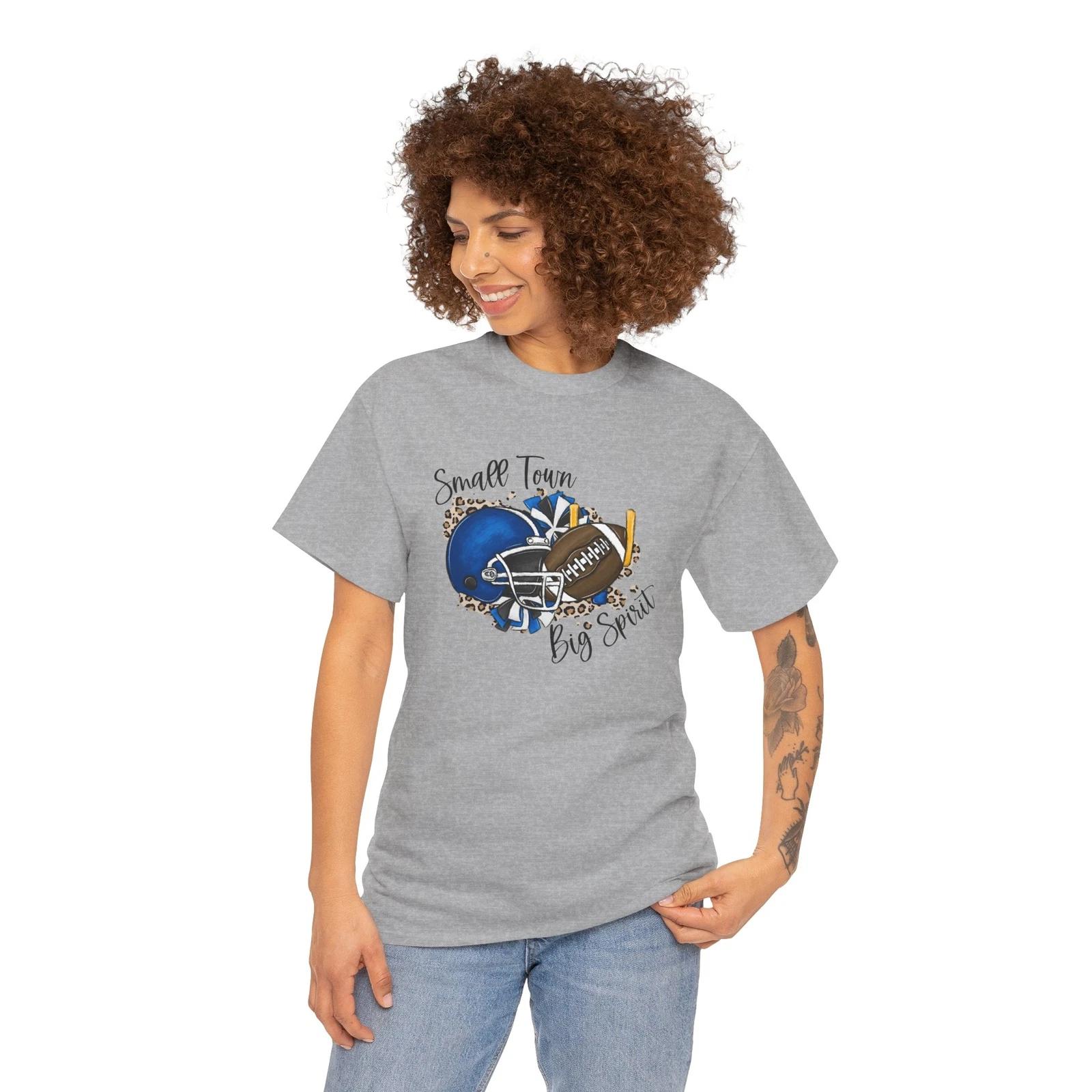 Small Town Big Spirit Football American Football T-Shirt XL