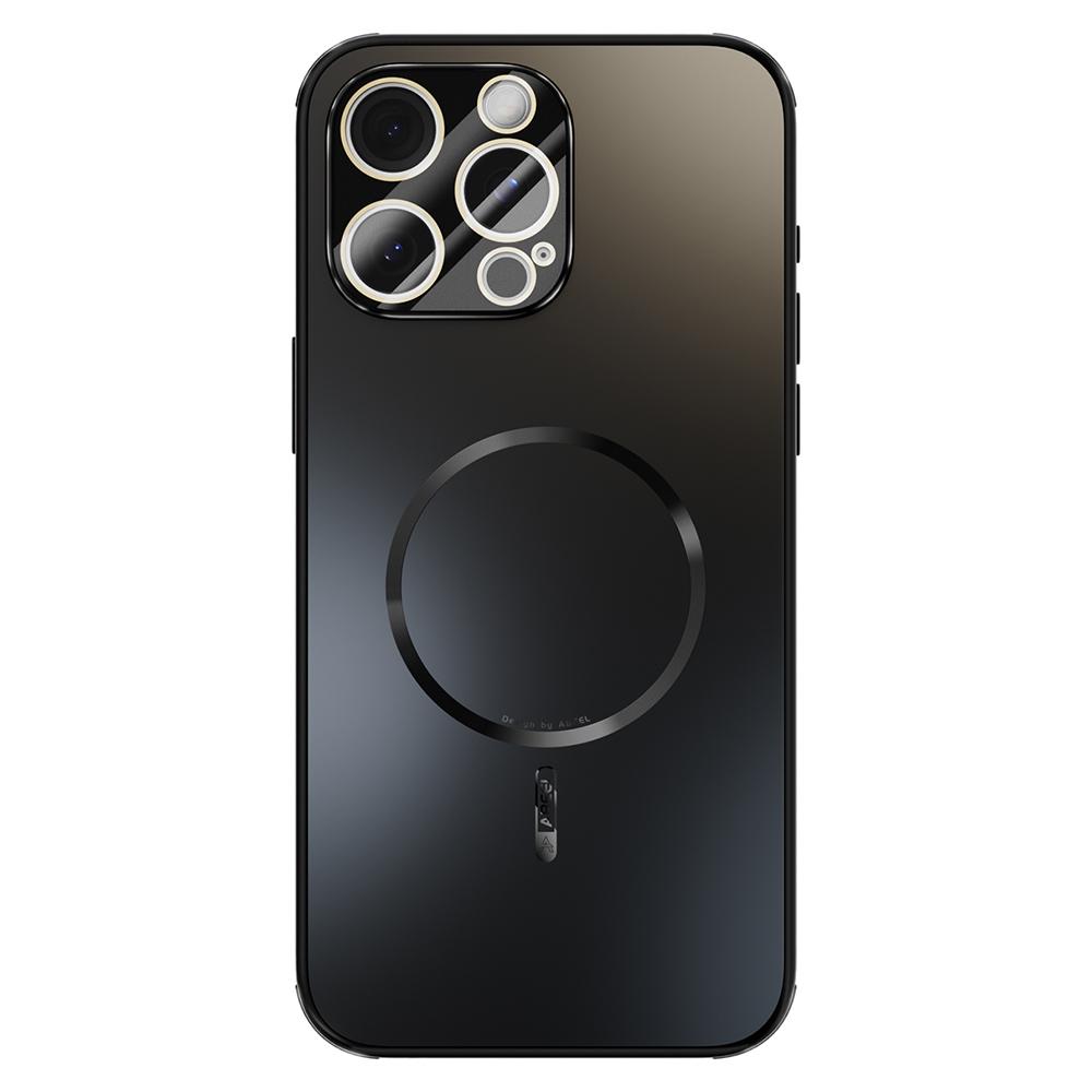 

ABEEL For iPhone 15 Pro Magnetic Case TPU PC Cooling Matte Phone Back Cover with Lens Film Black