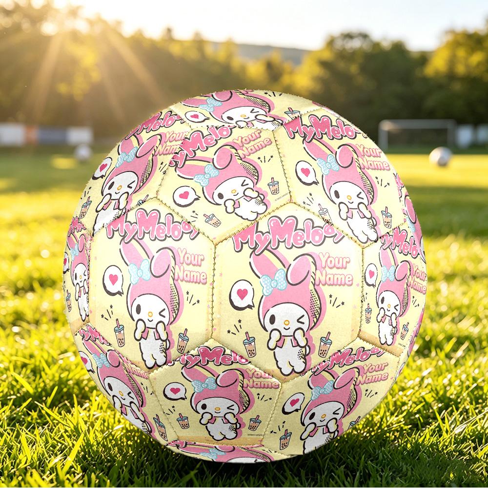 Size 5 FootballMy Melody Durable PU Soccer Ball for Sports Training Outdoor Competition