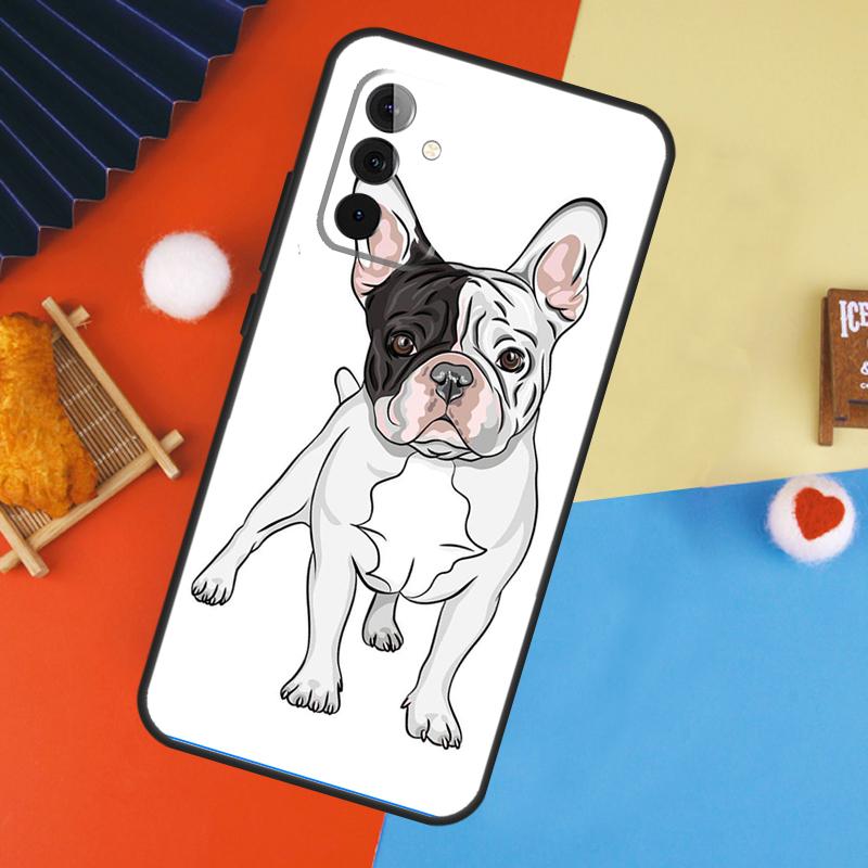 French Bulldog Dog Case For Samsung Galaxy A14 A34 A54 A55 A35 A15 A73 A53 A33 A23 A13 A12 A32 A52 A51 Cover