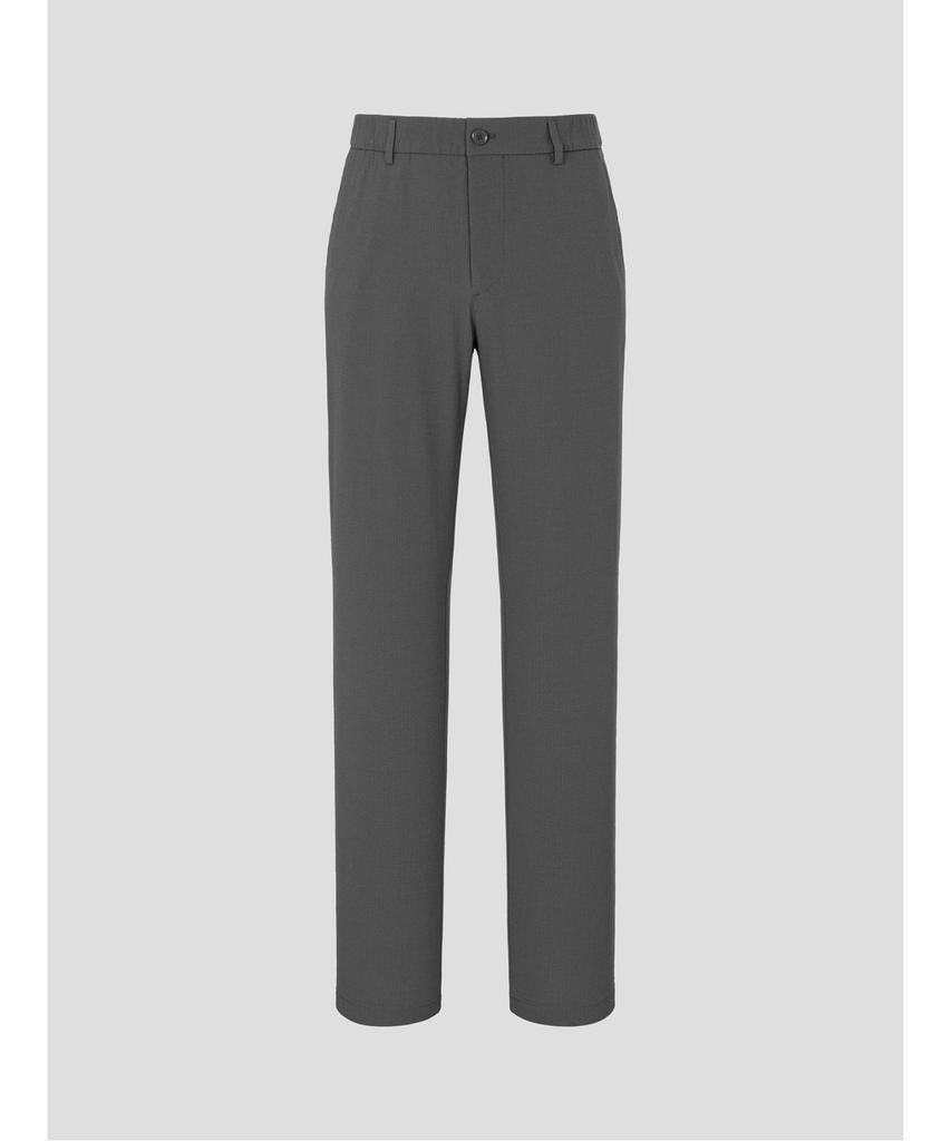 Binpolmen Seersucker Solid Setup Standard Fit Pants Grey