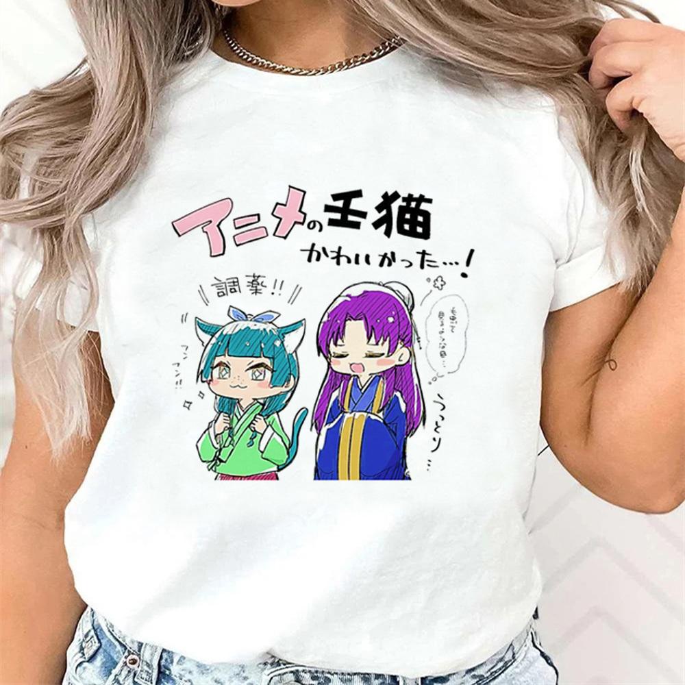 Kusuriya No Hitorigoto T-shirt Girl Vintage Psychedelic Kawaii T Shirt Classic Comfortable Retro Streetwear Breathable Women