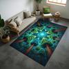 Visual 3D Carpet Forest Natural Decoration Rug Living Room Bedroom Vibrant Carpet Winter Warmth Foot Mat