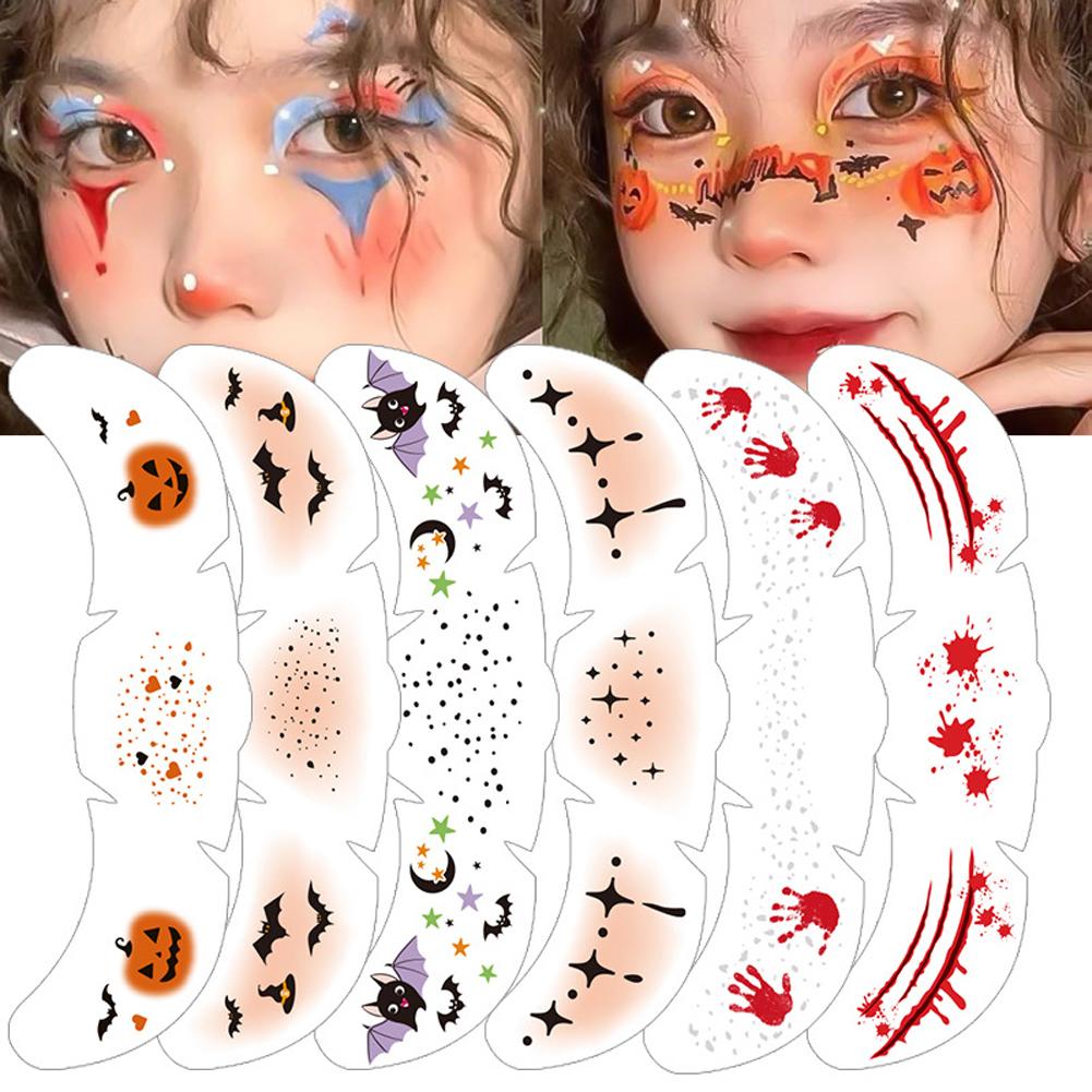 Freckle Tattoo Stickers Waterproof Sweatproof Halloween Decoration Props Dark Makeup