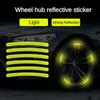 Auto Reifen Felge Reflektierender Aufkleber Nacht Sicherheits Warnstreifen Motorrad Fahrrad Auto Radnabe Reflektor Aufkleber Abziehbilder 20 Stück