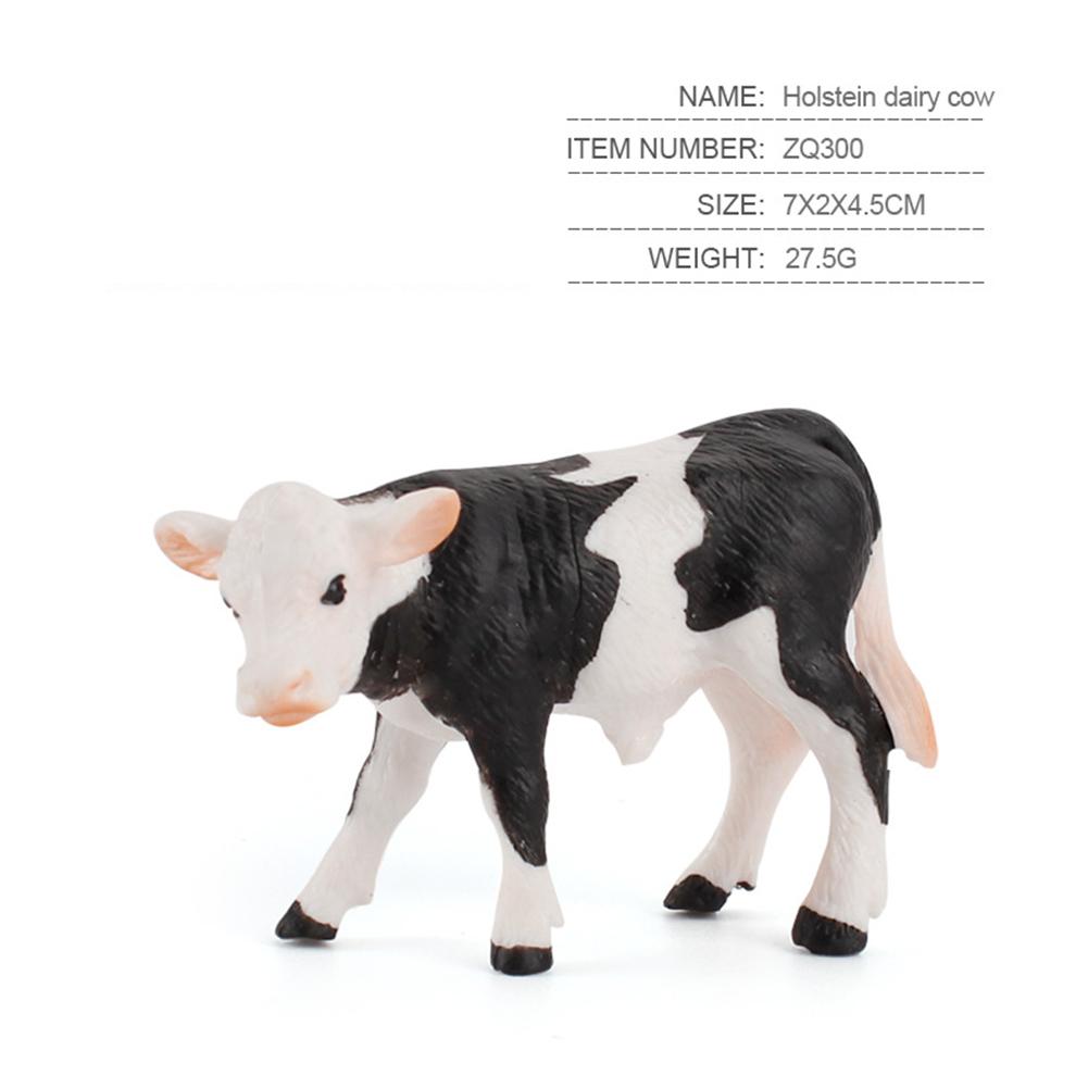 Simulation Milk Cow Action Figures Realistic Cute Farm Animals Model Ornaments For Children Collection