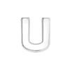 182pcs/lot 8mm 10mm Silver Plain Slide Letter Charms Alphabet A-Z For Bracelet Wristband Keychain Pet Collar DIY Jewelry Making