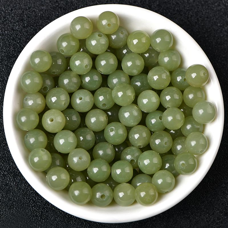 Hetian Chalcedon Qingbai Jade Perlen für DIY Schmuckzubehör