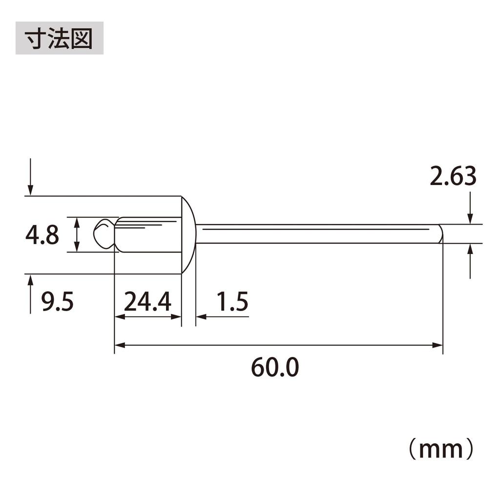Lobtex Corporation Blind Rivets NSA612A 500 Pieces