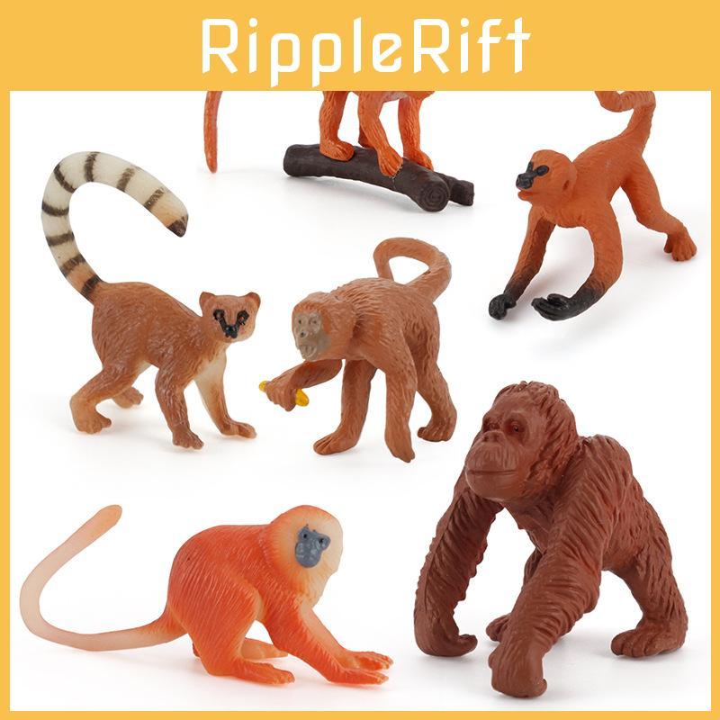 Simulated Monkey Animal Model Toy For Educational Use Collectible Figurines