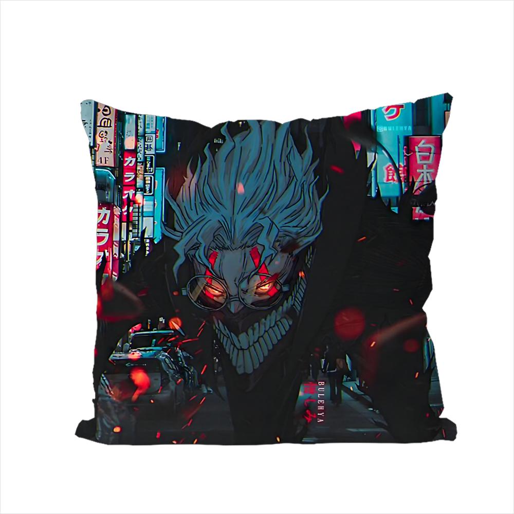 Anime Dan Da Dan Kissenbezug für Auto Sofa Dekoration Zuhause Zweiseitiger Druck Plüsch Quadratisch Wurfkissen Kissenbezug