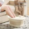 Foldable Portable Foot Bath Basin with Massage for Home and Dorm Use
