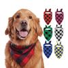 Pet Accessory Plaid Bibs Scarf Triangle Dog Scarf Buffalo Plaid Scarf for Dogs Cats Pet Dog Bandana Custom
