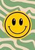 Smiley Retro Poster 21X30 Modern Y2K Style Decoration A4